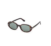 TOM FORD Woman TOM FORD FT1364 IGGY 52N Sunglasses Acetate Havana Green Round Normal