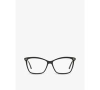 Tom Ford Womens Black Ft5687 Rectangular-frame Acetate Optical Glasses