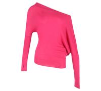 Tom Ford Women's Preloved One-Shoulder Asymmetric Sweater in Pink Cashmere | Size: 4