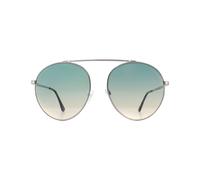Tom Ford Womens Sunglasses Simone 0571 14W Silver Green Yellow Gradient Metal - One Size