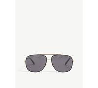 Tom Ford Womens Tom Ford Benton Square-Frame Sunglasses Gold