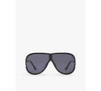 Tom Ford Unisex Sunglass FT1197 - Frame color: Black Shiny, Lens color: Grey