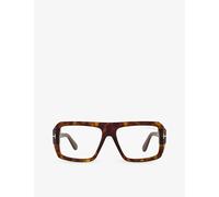 Tom Ford Womens Tom Ford Ft5903-B Square-Frame Acetate Glasses Brown