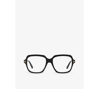 Tom Ford Womens Tom Ford Ft5908-B Irregular-Frame Acetate Glasses Black