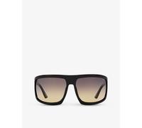Tom Ford Womens Tom Ford Tr001675 Clint Square-Frame Polyamide Sunglasses Black