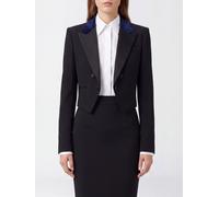 TOM FORD Wool Tuxedo Blazer with Velvet Peak Lapels - Size: 40 - female