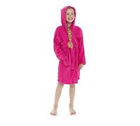 Tom Frank Childrens Kids Boys Girls Hooded Towelling Bathrobe Dressing Gown 100% Cotton Terry Towel Soft Towlling 7-13 Years (Hot Pink, 11-12 Years)