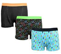 Tom Franks Boys 3 Pack Multi Cotton Stretch Trunks Multicoloured 7-8