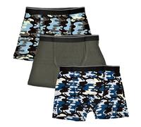 Tom Franks Boy's Camo Boxers (Pack Of 3) in Grey | Size: 7-8 Years Tom Franks Grey 7-8 Years