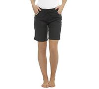 Tom Franks Ladies Black Linen Blend Mid Length Shorts Size 14