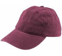 Tom Franks Ladies Cotton Stonewashed Baseball Cap - Wine, One Size