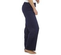Tom Franks Ladies Linen Blend Full Length Trousers Blue 18
