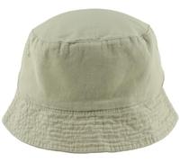 Tom Franks Mens Reversible Cotton Bucket Sun Hat in Stone, Size: Large-XL