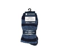 Tom Franks Mens Tom Franks Warm Soft Cosy Socks With Gripper SK882 - Navy (Blue) - UK 7-11