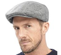 Tom Franks Mens Traditional Flat Cap Grey L/XL
