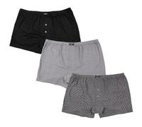 Tom Franks | Pack of 3 | Men's Underwear Boxer Shorts | Assorted Black & Navy | (BR466) (UK, Alpha, L, Regular, Regular, Black (Assorted))