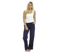 Tom Franks Women's Trousers Blue Dark Blue Navy UK 10