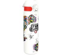 Tom Gates Lightweight Steel Water Bottle, 600 Ml / 20 Oz, Non-Insulated, Leak Proof, Easy To Open, Secure Lock, Dishwasher Safe