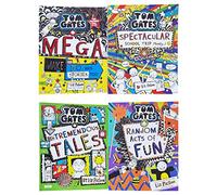 Tom Gates Series 4 Books Collection Set (16 to 19) [Mega Make and Do and Stories Too!, Spectacular School Trip (Really...), Ten Tremendous Tales & Random Acts of Fun]