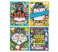 Tom Gates Series (Book 21-24) by Liz Pichon 4 Books Collection Set (Tom Gates: Pesky Pets and Parties, Five Star Stories, Book of Everything and Ha! Ha! Hilarious)