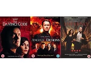 Tom Hanks 3 Film Collection DVD - The DaVinci Code / Angels&Demons / Inferno DVD - Tom Hanks 3 Movie Collection DVD