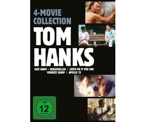 TOM HANKS BOX - APOLLO 13/FORREST GUMP/CAST AWAY/CATCH ME IF YOU CAN 4 DVD NEW