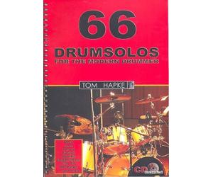 Tom Hapke: 66 Drumsolos For The Modern Drummer Sheet Music, CD