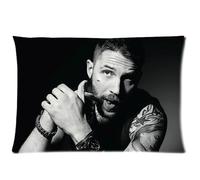 Tom Hardy 20X30 Two Sides Custom Cotton & Polyester Pillow Case Cover Cushion Cover Model: CHH-0170 (Build-to-Order)