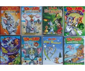 TOM & JERRY 1-8 THE BEST OF COLLECTION / CUTE & CUDDLY tough and tumble THE LOST DRAGON no mice allowed THE WIZARD OF O.Z mouse trouble WINTER WACKINESS = 8x DVD SET