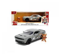 Tom & Jerry 2015 Dodge Challenger Hellcat with Figure Die-Cast 1:24 Model