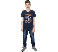 Tom & Jerry Boy's Absolute Cult Basketball T-Shirt in Navy | Size: 9 Years Tom & Jerry Navy 9 Years