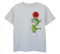 Tom & Jerry Boy's Dragon Year T-Shirt in Grey | Size: 12-13 Years Tom & Jerry Grey 12-13 Years