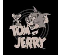 Tom & Jerry Circle Men's T-Shirt - Black - XXL