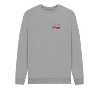 Tom & Jerry Classic Faces Heather Grey Sweatshirt in Light Grey | Size: Small Tom & Jerry Light Grey S