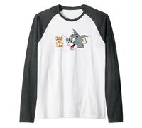 Tom & Jerry Classic Heads Pocket Raglan Baseball Tee