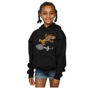 Tom & Jerry Girl's Egg Run Hoodie in Black | Size: 12-13 Years Tom & Jerry Black 12-13 Years