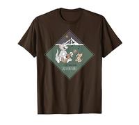 Tom & Jerry It's Time for Adventure T-Shirt, Men, Brown, Large