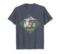 Tom & Jerry It's Time for Adventure T-Shirt, Men, Heather Blue, Medium