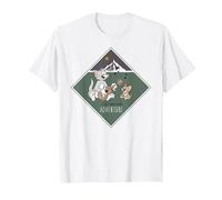 Tom & Jerry It's Time for Adventure T-Shirt, Men, White, 3X-Large