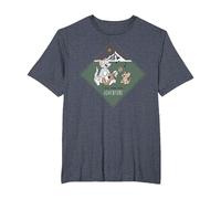 Tom & Jerry It's Time for Adventure T-Shirt, Men's Big and Tall, Heather Blue, 3X Tall