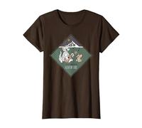 Tom & Jerry It's Time for Adventure T-Shirt, Women, Brown, X-Small