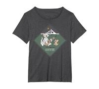 Tom & Jerry It's Time for Adventure T-Shirt, Women's Plus, Dark Heather Grey, 4X
