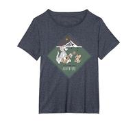 Tom & Jerry It's Time for Adventure T-Shirt, Women's Plus, Heather Blue, 5X
