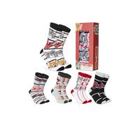Tom and Jerry Mens Socks Pack of 5 Crew Socks for Men Teenagers Breathable Work Sports Casual Size 6-10 Gifts for Him (Grey/Multi)
