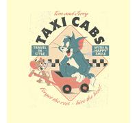 Tom & Jerry Taxi Cabs Unisex T-Shirt - Vintage Cream - M