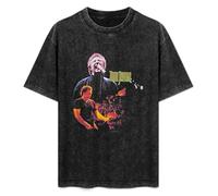 Tom Jones 1999 World Tour Men's Summer Casual Wash Tee Tops Size L Black