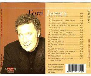 TOM JONES HIS GREATEST HITS: SHE'S A LADY NEW CD