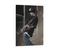 Tom KaulitzFamous Film and Television Figures Pop Music Figures Poster Decoration Canvas Art Decoration Print Signature Photo Living Room Home Decoration12x18inch(30x45cm) Frame-style-10