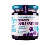 Tom & Krissi's Black Currant Fruit Spread, 250g - Low Fructose Spread, Vegan