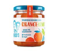 Tom & Krissi's Orange-Lime Fruit Spread, 250g - Low Fructose Spread, Vegan